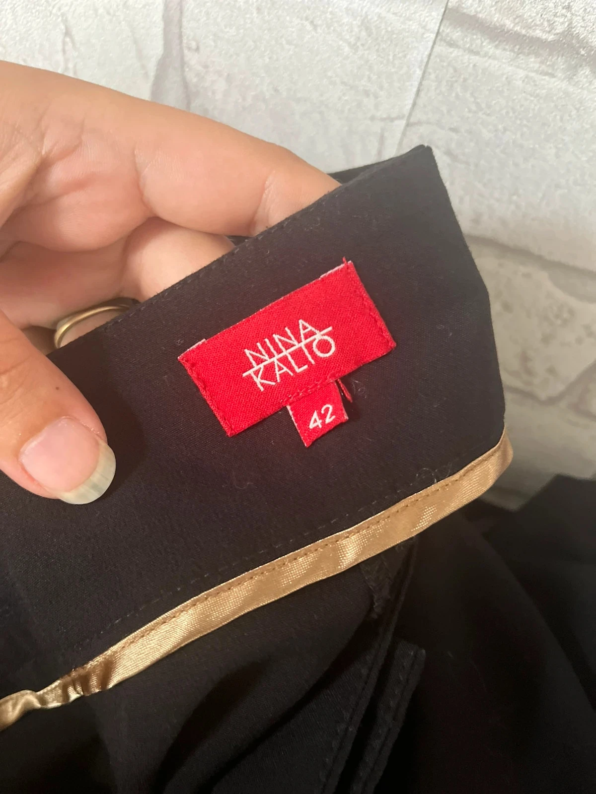 Pantalón negro clásico – Talla 42 – Nina Kalio – photo 3